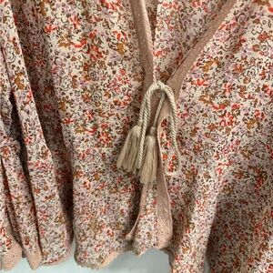 Free People Multicolor Floral Blouse